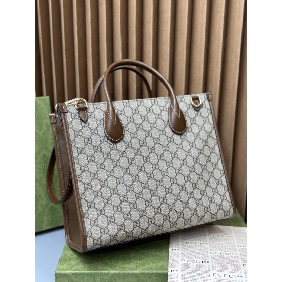 GUCCI SMALL TOTE BAG WITH INTERLOCKING G