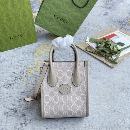 GUCCI MINI TOTE BAG WITH INTERLOCKING G