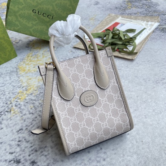 GUCCI MINI TOTE BAG WITH INTERLOCKING G