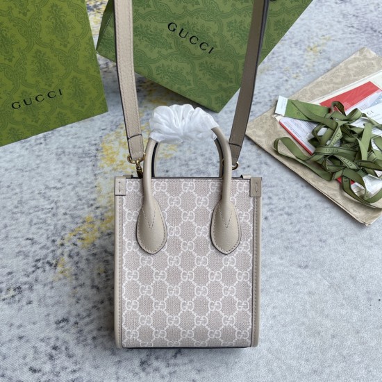 GUCCI MINI TOTE BAG WITH INTERLOCKING G