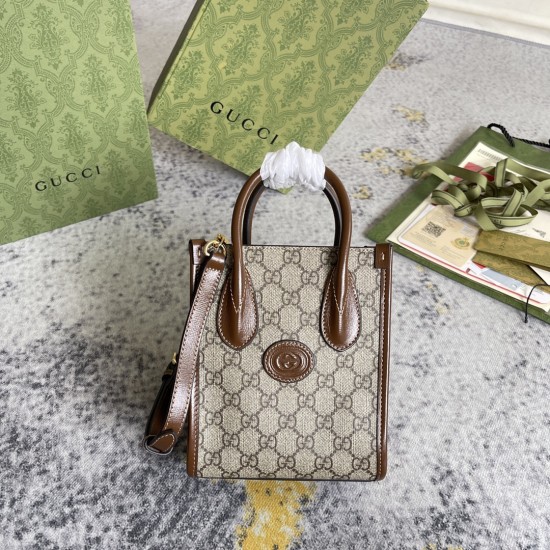 GUCCI MINI TOTE BAG WITH INTERLOCKING G