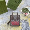 GUCCI MINI TOTE BAG WITH INTERLOCKING G TIEGER