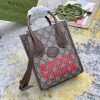 GUCCI MINI TOTE BAG WITH INTERLOCKING G TIEGER