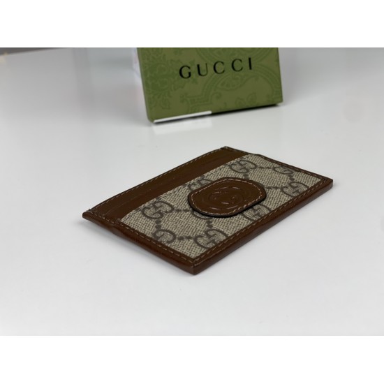 GUCCI CARD CASE WITH INTERLOCKING G