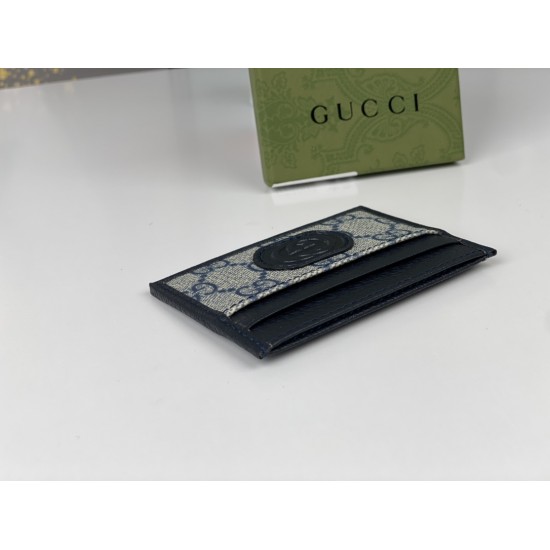 GUCCI CARD CASE WITH INTERLOCKING G