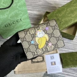 GUCCI GG RAINBOW & STAR BANANYA COMPACT FOLDED WALLET