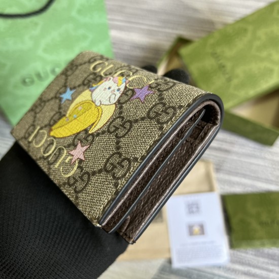 GUCCI GG RAINBOW & STAR BANANYA COMPACT FOLDED WALLET