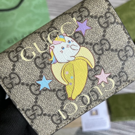 GUCCI GG RAINBOW & STAR BANANYA COMPACT FOLDED WALLET