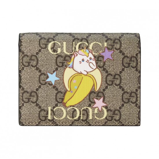 GUCCI GG RAINBOW & STAR BANANYA COMPACT FOLDED WALLET