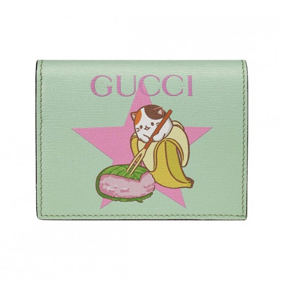 GUCCI GG RAINBOW & STAR BANANYA COMPACT FOLDED WALLET