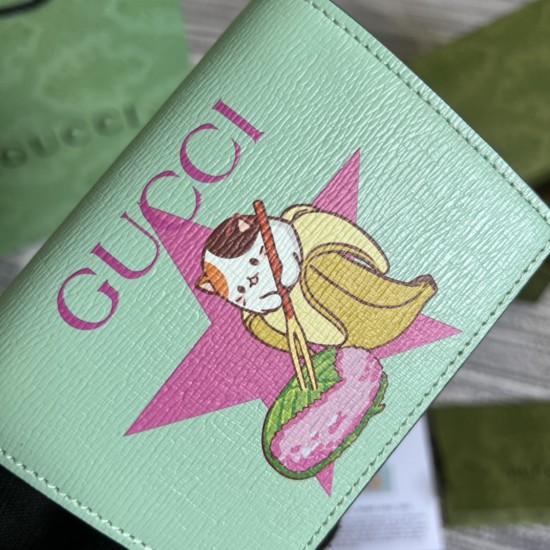 GUCCI GG RAINBOW & STAR BANANYA COMPACT FOLDED WALLET