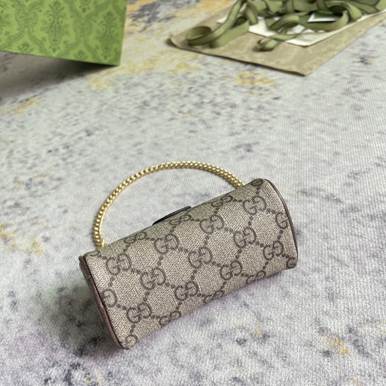 GUCCI COIN PURSE WITH DOUBLE G STRAWBERRY