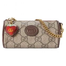 GUCCI COIN PURSE WITH DOUBLE G STRAWBERRY