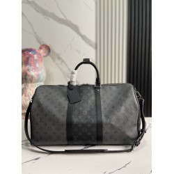 LV KEEPALL BANDOULIERE 50 MONOGRAM ECLIPSE