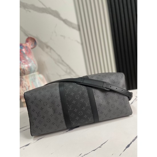 LV KEEPALL BANDOULIERE 50 MONOGRAM ECLIPSE