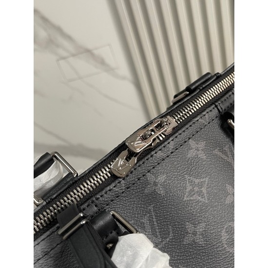 LV KEEPALL BANDOULIERE 50 MONOGRAM ECLIPSE