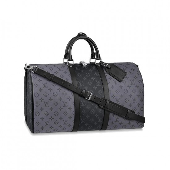 LV KEEPALL BANDOULIERE 50 MONOGRAM ECLIPSE