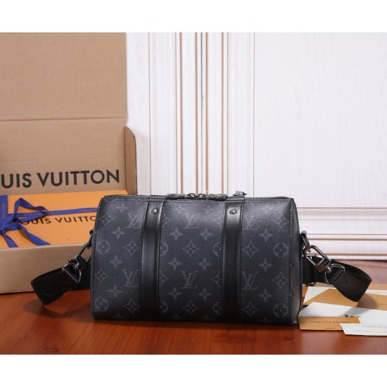 LV CITY KEEPALL MONOGRAM ECLIPSE CANVAS