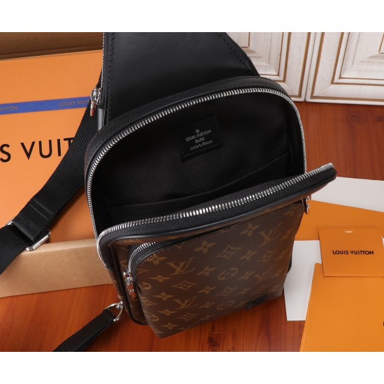 LV AVENUE SLINGBAG NM MONOGRAM MACASSAR CANVAS