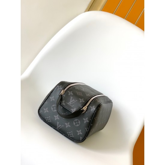 LV DOPP KIT MONOGRAM ECLIPSE CANVAS