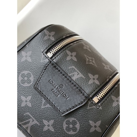 LV DOPP KIT MONOGRAM ECLIPSE CANVAS