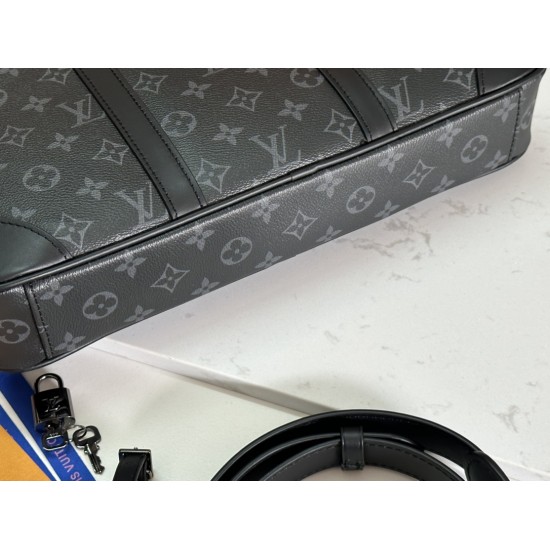 LV PORTE-DOCUMENTS VOYAGE PM MONOGRAM ECLIPSE