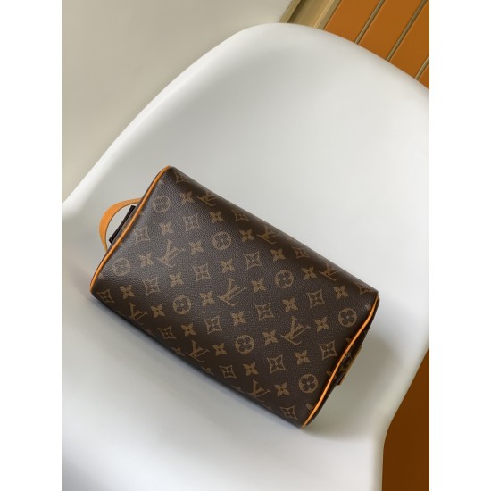 LV DOPP KIT MONOGRAM MACASSAR CANVAS