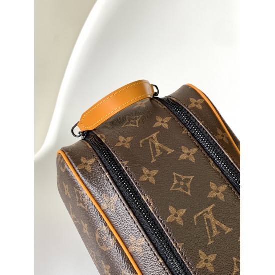 LV DOPP KIT MONOGRAM MACASSAR CANVAS