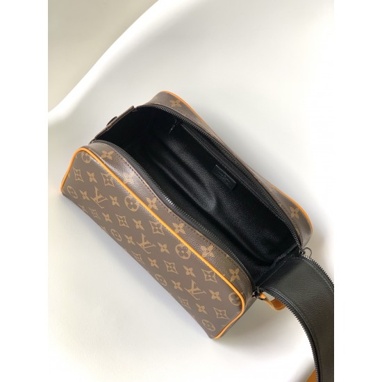 LV DOPP KIT MONOGRAM MACASSAR CANVAS