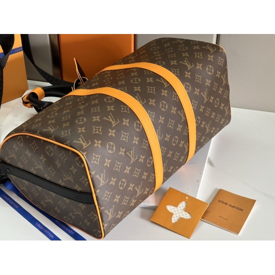 LV KEEPALL BANDOULIERE 55 MONOGRAM MACASSAR