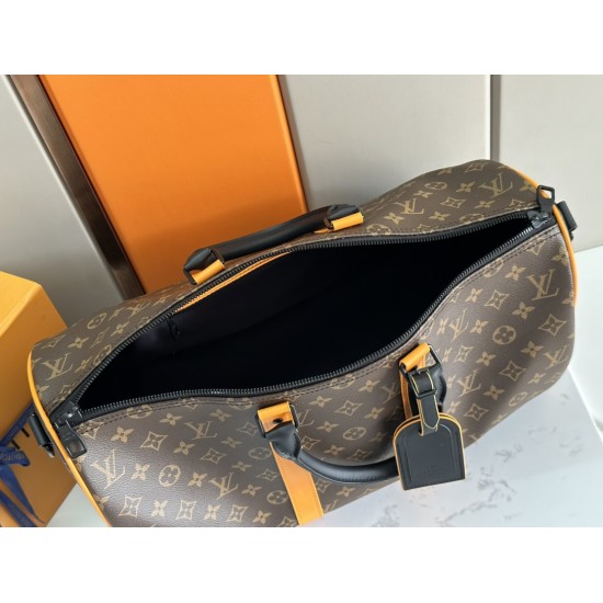 LV KEEPALL BANDOULIERE 55 MONOGRAM MACASSAR