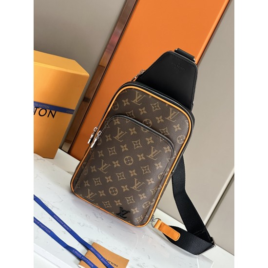 LV AVENUE SLINGBAG NM MONOGRAM MACASSAR CANVAS