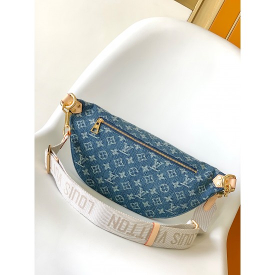 LV HIGH RISE MONOGRAM DENIM