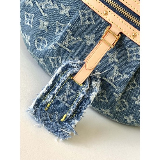 LV HIGH RISE MONOGRAM DENIM