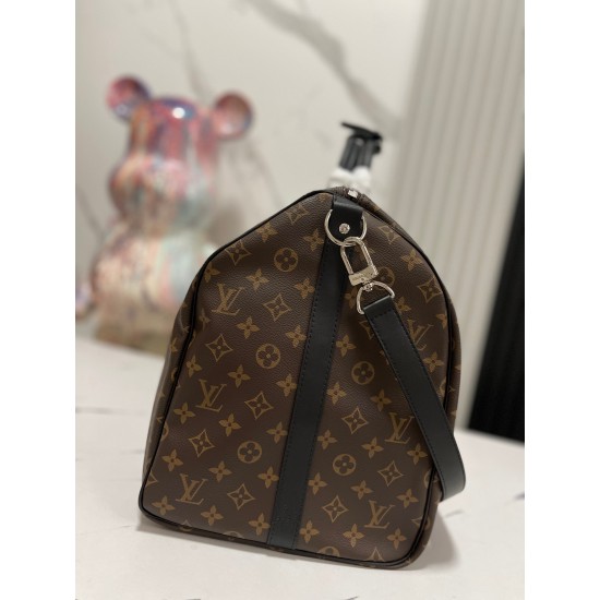 LV KEEPALL BANDOULIERE 55 MONOGRAM MACASSAR