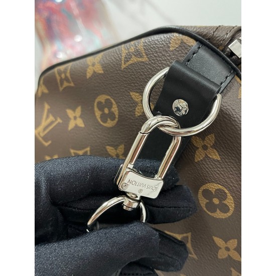 LV KEEPALL BANDOULIERE 55 MONOGRAM MACASSAR