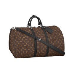 LV KEEPALL BANDOULIERE 55 MONOGRAM MACASSAR