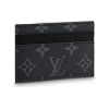 LV DOUBLE CARD HOLDER MONOGRAM ECLIPSE CANVAS