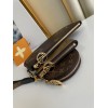 LV POCHETTE TRIO POUCH PURSE REVERSE GIANT MONOGRAM BROWN