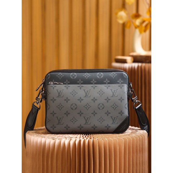 LV TRIO MESSENGER MONOGRAM ECLIPSE CANVAS