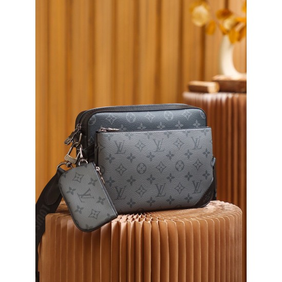 LV TRIO MESSENGER MONOGRAM ECLIPSE CANVAS