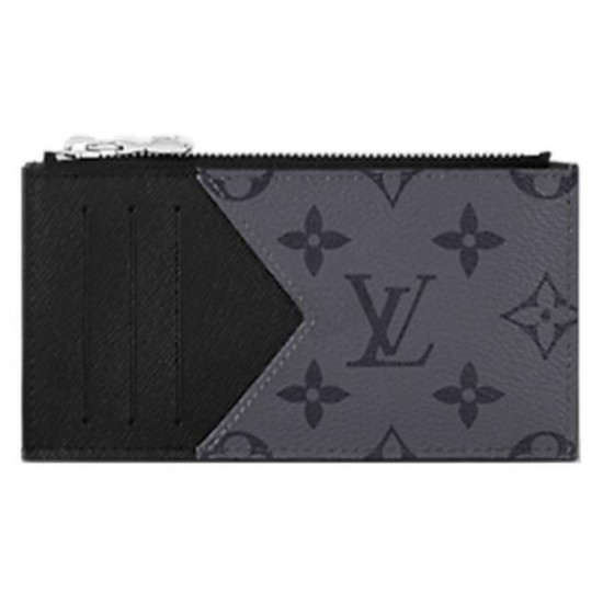 LV COIN CARD HOLDER MONOGRAM ECLIPSE CANVAS