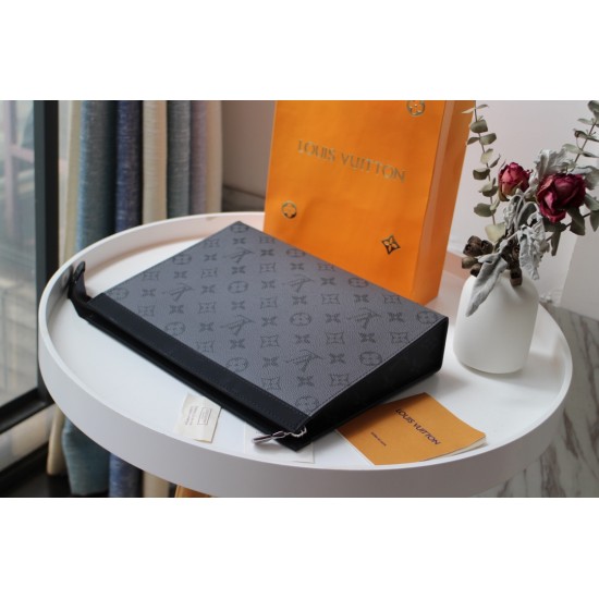 LV POCHETTE VOYAGE MM MONOGRAM ECLIPSE