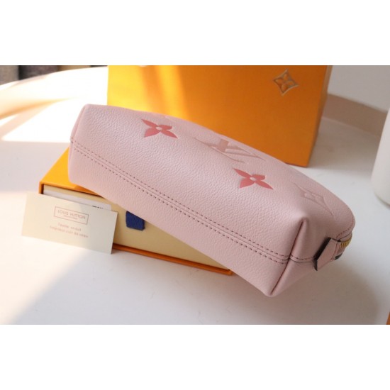 LV MONOGRAM EMPREINTE POCHETTE COSMETIC POUCH PINK