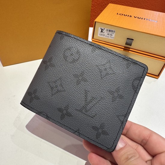 LV SLENDER WALLET MONOGRAM ECLIPSE CANVAS