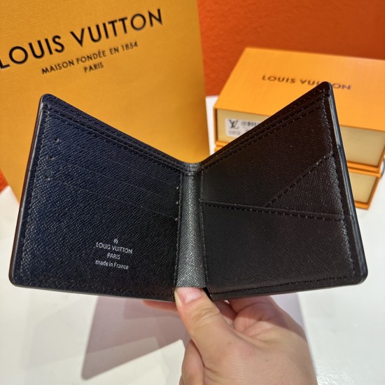 LV SLENDER WALLET MONOGRAM ECLIPSE CANVAS