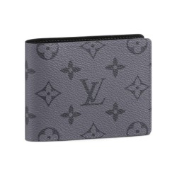 LV SLENDER WALLET MONOGRAM ECLIPSE CANVAS