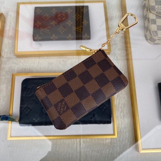 LV KEY POUCH DAMIER EBENE CANVAS