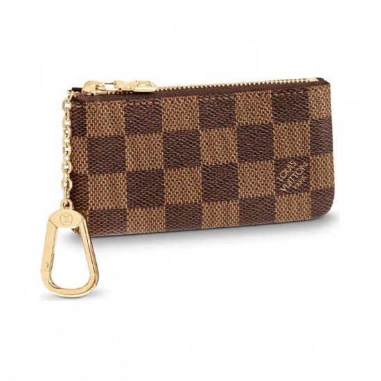 LV KEY POUCH DAMIER EBENE CANVAS