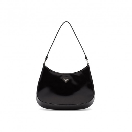 PRADA CLEO BRUSHED LEATHER SHOULDER BAG